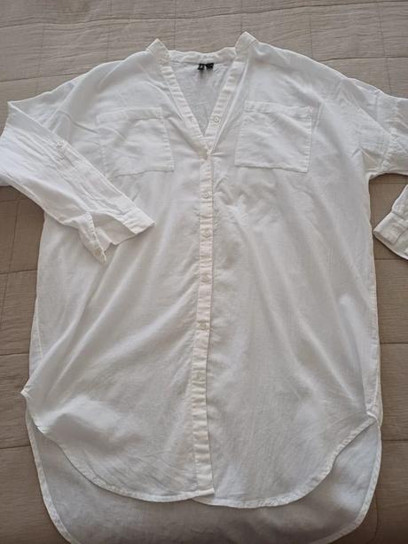 Biela predĺžená košeľa vero moda č.xs, s, vero moda,s