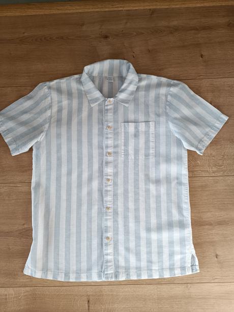 Ľanovo bavlnená košeľa v 158/164cm, lindex,158