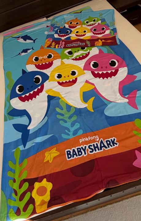 Detske obliecky baby shark - 140x200cm, šírka (cm): 140,dĺžka (cm): 200