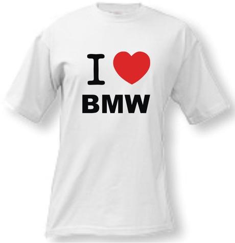 Tričko - i love bmw, m