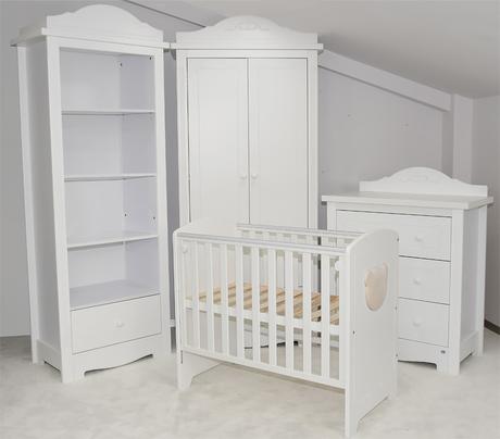 Drevená postieľka macko, biela 100x50, šírka (cm): 50,dĺžka (cm): 100