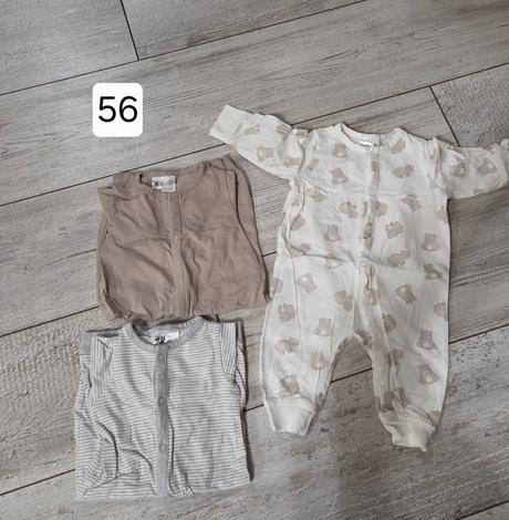 Balík oblečenia - body , overal veľkosť 52 ,62, 68, 50–62