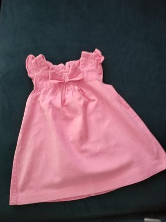 Manchestrové nadčasove šaty, nádherné 74/80, 74