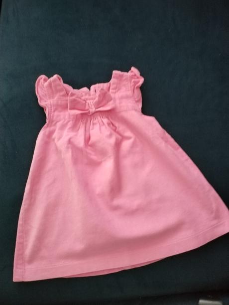 Manchestrové nadčasove šaty, nádherné 74/80, 74