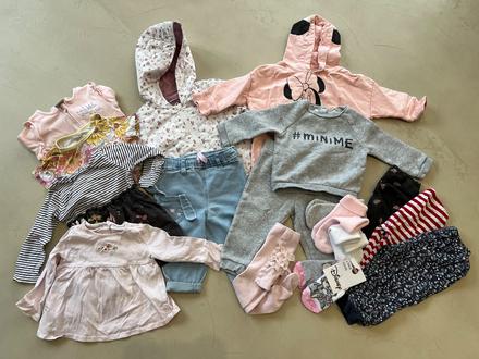 Balík oblečenia pre dievčatko veľ 74, 68–80