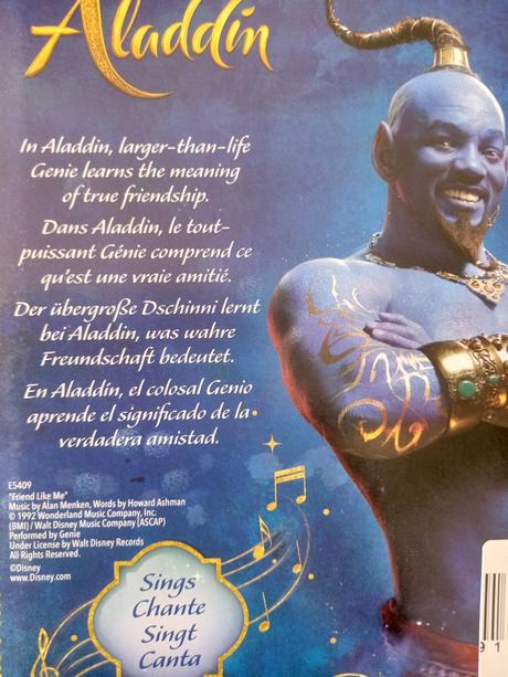 Džin aladdin disney hasbro spievajúci,