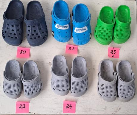 Kroksy/crocsy, vel. 22, 24, 25, 27, slapky/kroksy, 25