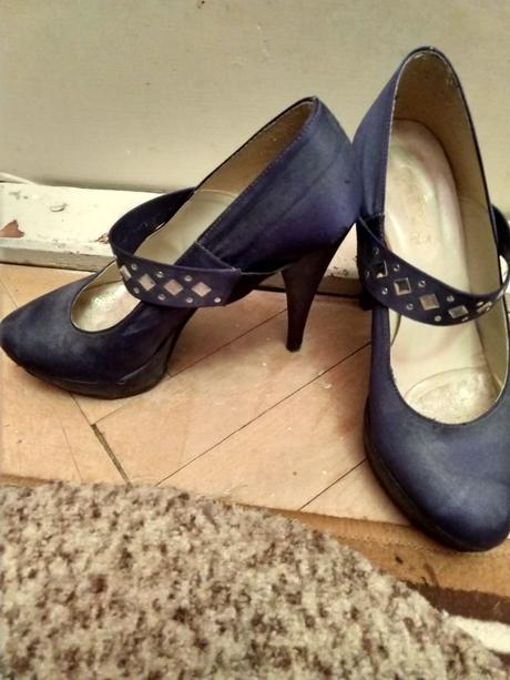 Kráľovský- modré lodičky, 38