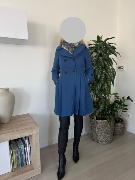 Zimný elegantný kabát, s