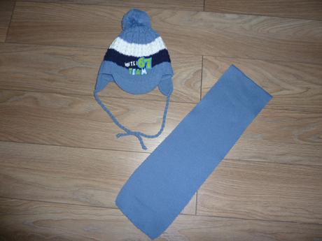 Zimná čiapka+šál, 98