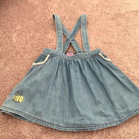 Riflová suknička s trakmi, f&f,110