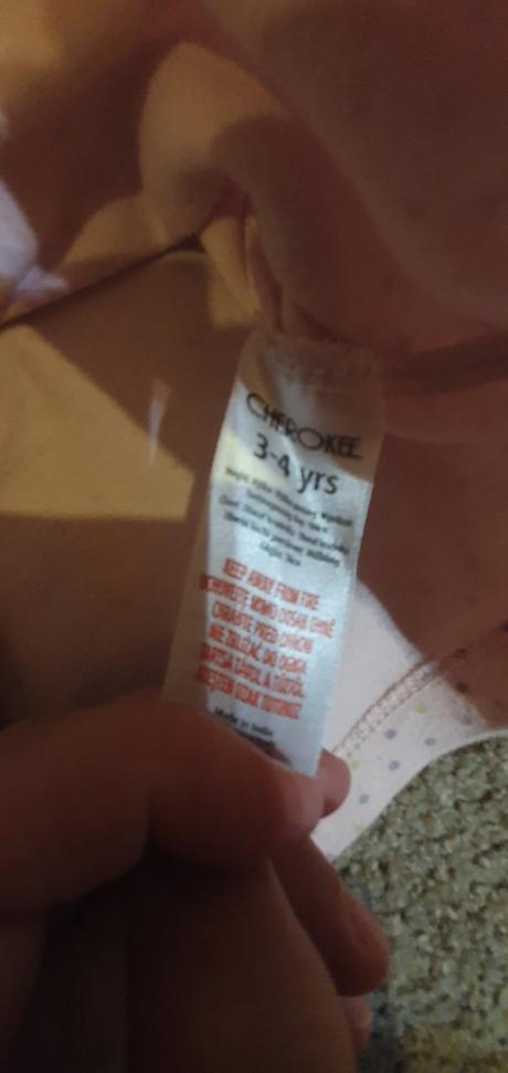 Ruzove tričko s bodkami 104, cherokee,104