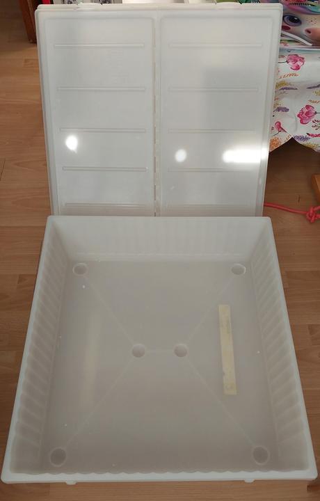 Plastový úložný box ikea gimse, 