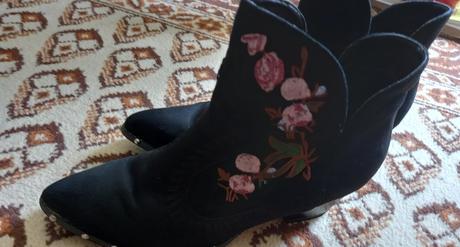 Členkové vyšívané čižmičky - 41 veľkosť, 40