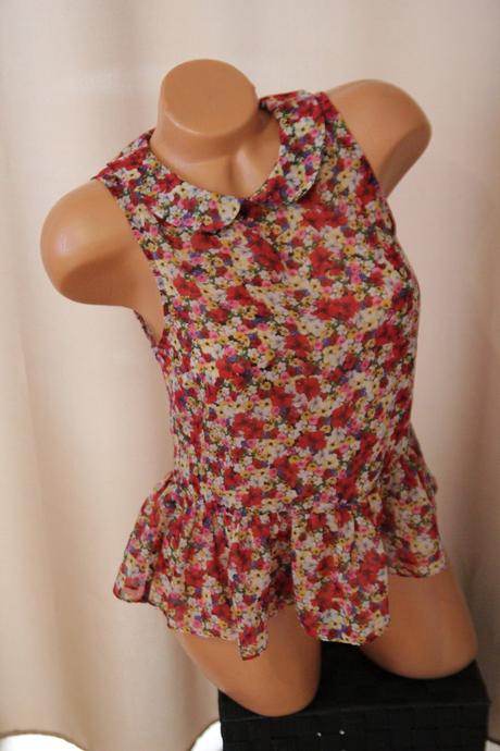 Kvietkovaný top topshop s, topshop,s