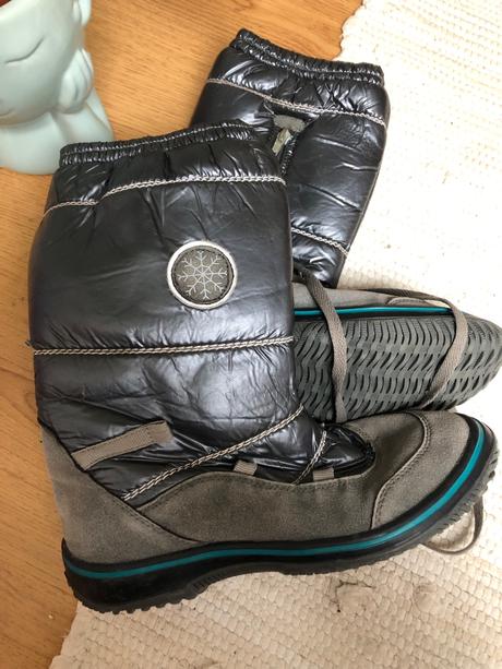 Zimné šedé čižmy / sivé čižmy, baťa,38