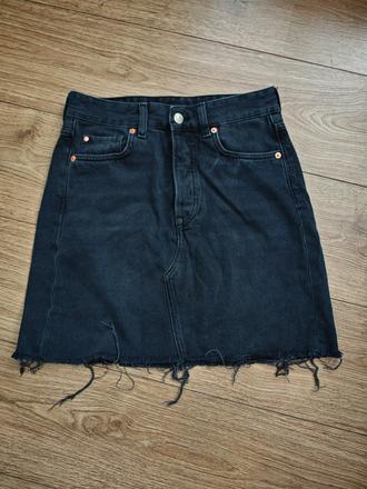 Krásna riflová minisukňa, denim,36