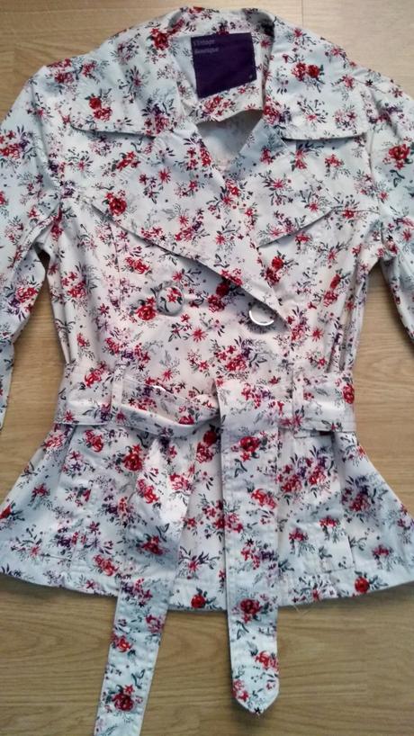 Krátky jesenný trenčkot, xs