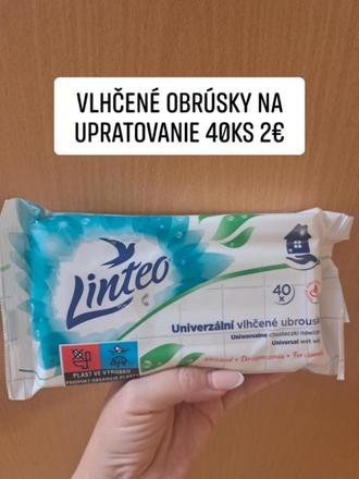 Linteo vlhčené obrúsky do domácnosti,