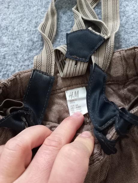 Elegantne nohavice na traky, h&m, 68, h&m,68