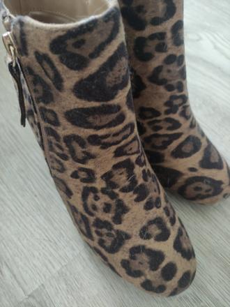 Dámske leopardie čižmičky, new look,36