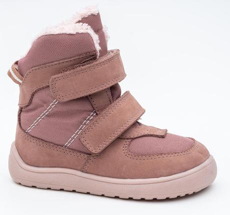 Dievčenska obuv barefoot s membránou lora old pink, protetika,23 - 31