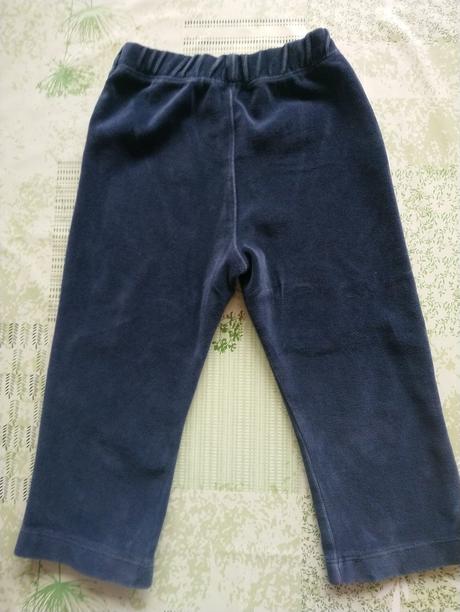 Modré zamatové tepláky, disney, 92 cm, disney,92