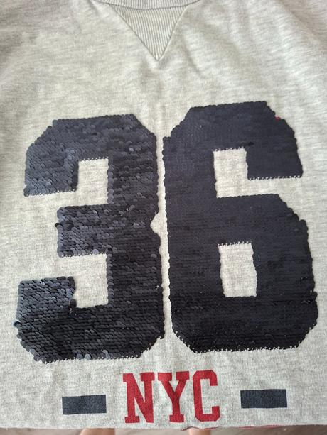 2xseda zateplena mikina, h&m,158