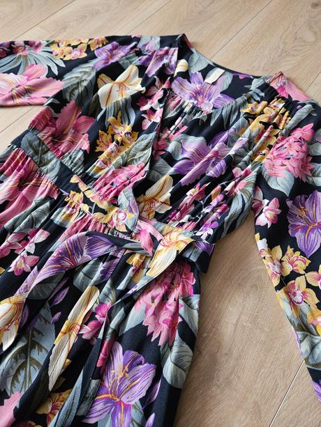 Dlhé kvetinové zavinovacie šaty yas, m