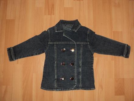 Riflová bunda kabátik, 104