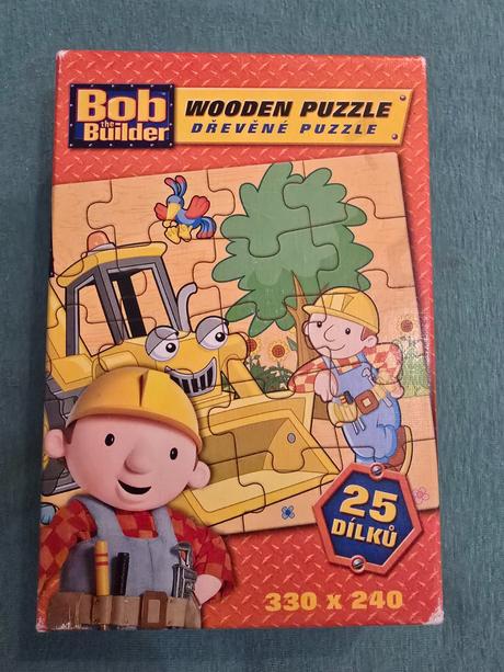 Drevené puzzle bob staviteľ, 