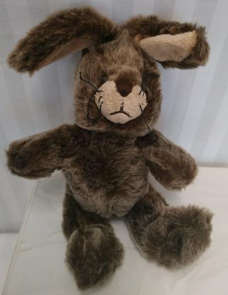 Plyšový hnedý zajko, tcm, 33 cm,