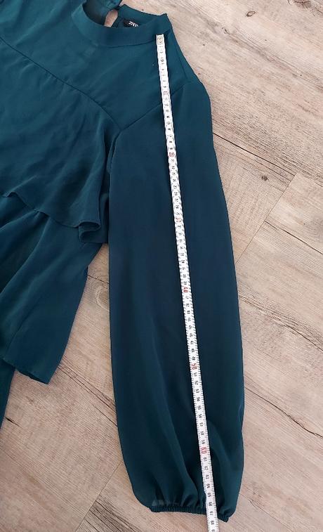 Tmavozelené minišaty / tunika zara, zara,s