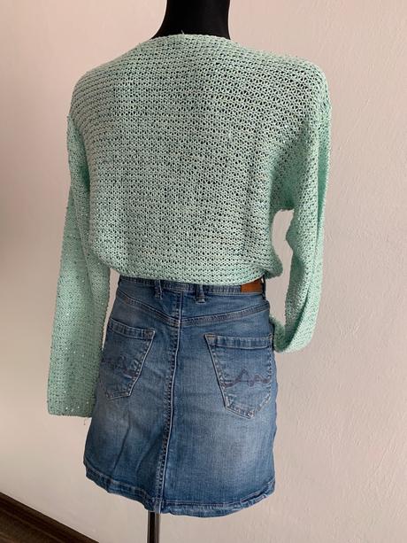 Flitrovaný pulover, s