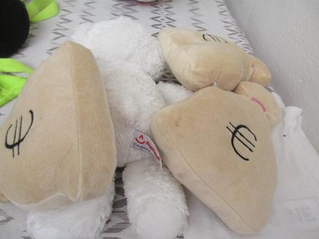 Plysak macko +gratis mojko, 