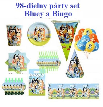 98-dielny párty set bluey a bingo,
