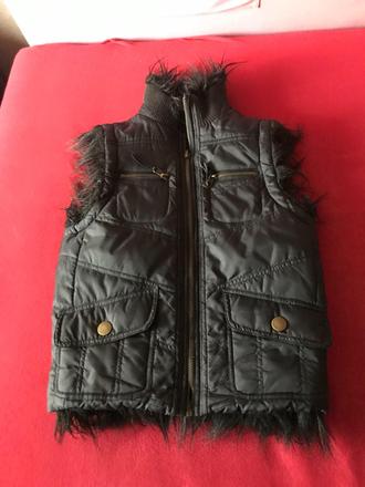 Vesta obojstranna s umelou kozusinou, vel. s, s