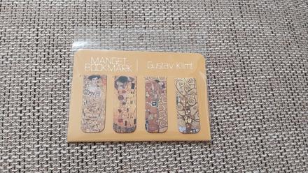 4 knizne magneticke zalozky gustav klimt, 