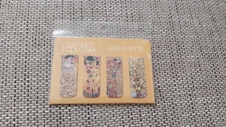 4 knizne magneticke zalozky gustav klimt, 