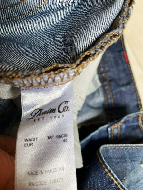 Riflové kraťasy, denim co,xl