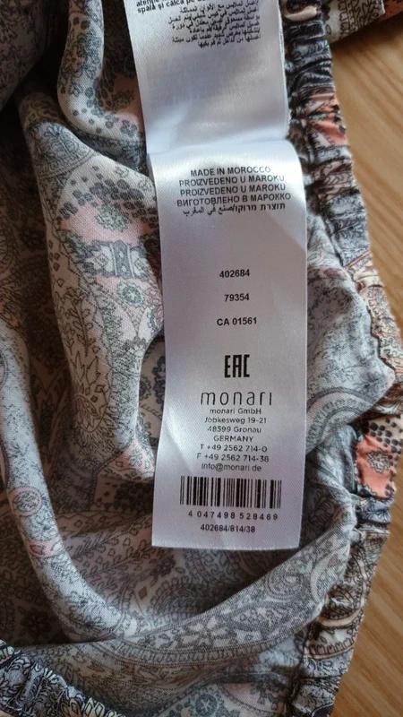 Vzorovaná blúzka monari, 38