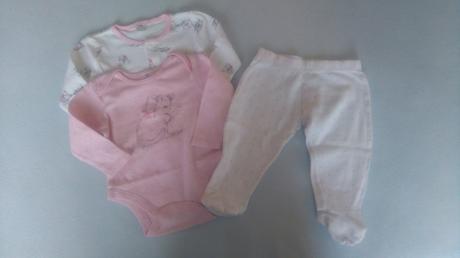 Dievčenské body + kabátik + polodupačky f&f, f&f,68