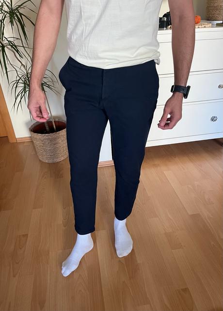 Tmavomodré pánske nohavice zara, zara,38