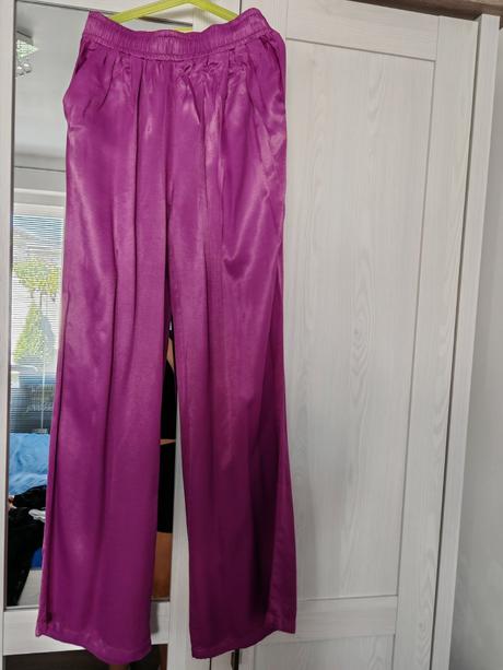 Saténové nohavice s,m sadnu, m