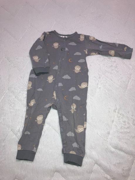 Pyžamo - overal - sovičky, h&m,80