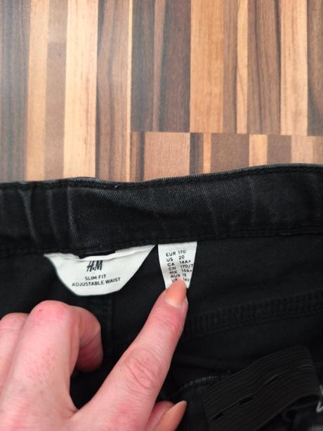 Čierne rifle h&m 170, h&m,170