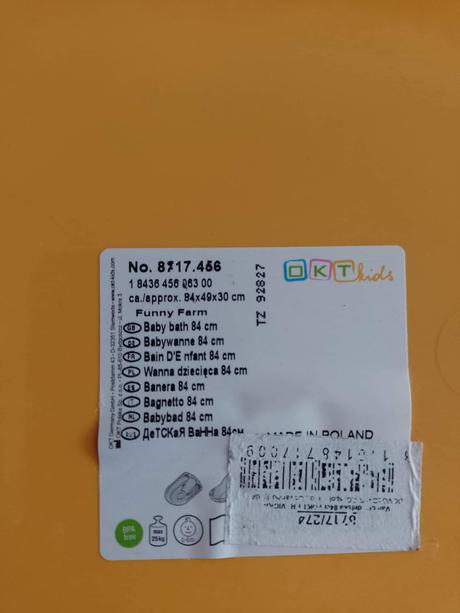 Detska vanicka zvieratka 84 cm, 