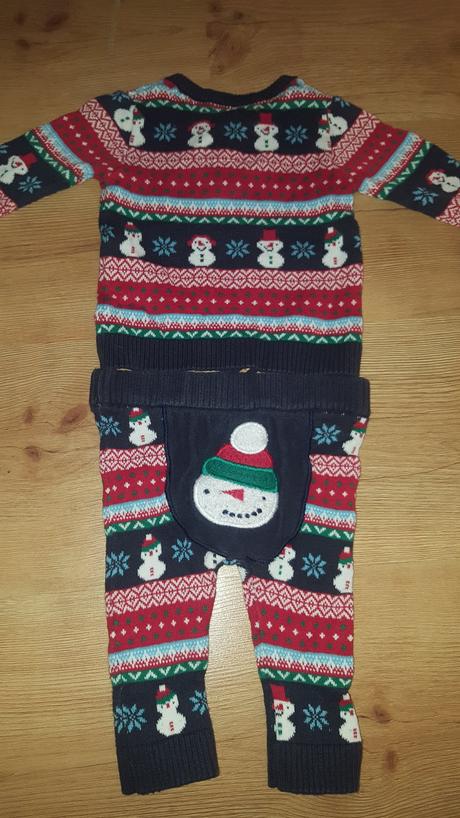 Vianočný komplet, svetrík a nohavičky, 62, f&f,62
