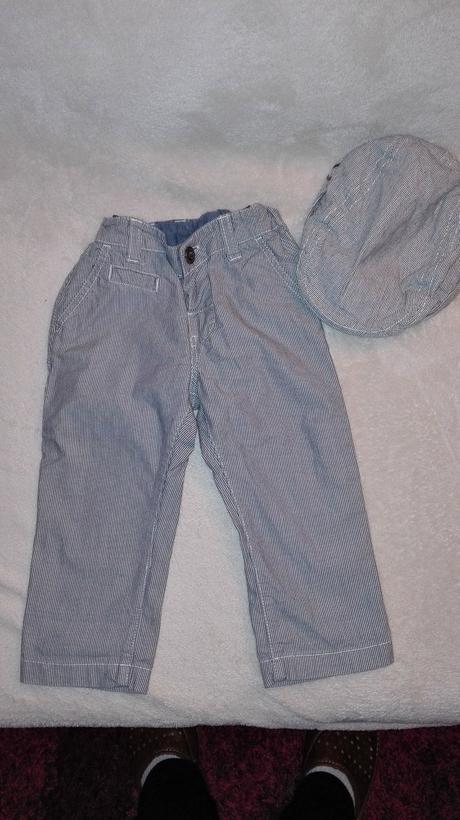 Nohavice s baretkou, h&m,74