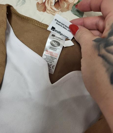 Karnevalový vrchný diel roald dahl na 12 rokov, 